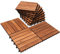 Lospitch Dalles Terrasse exterieur en bois d'acacia 30x30 cm, Dalles Clipsables, Parfait Caillebotis exterieur Pour Patio Balcon terrasse jardin(6 Lattes | 11 pièces | 1m²)