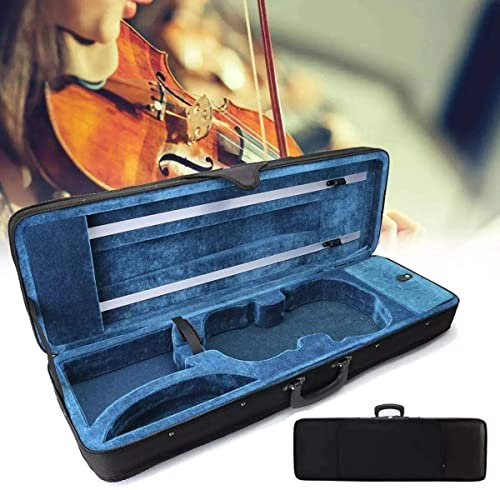 Valigetta per violino 4/4, in tessuto Oxford, con strato interno in flanella, con 2 cinghie regolabili