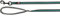 TRIXIE Fusion Fusion Tracking-Gurt, gummiert, M-XL, 15 m/17 mm, Graphit/Ozeanblau