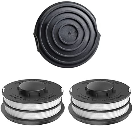2 Stück faden Rasentrimmer Spule Ersatzfadenspulen für Elektro Rasentrimmer passend für ALDI Gardenline Spulendeckel