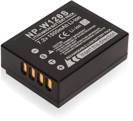 Batterie NP W126S pour Appareil Photo Fuji XS10 X100V XT30 XT20 XE4 A5, Batterie de Remplacement pour Appareil Photo Numérique, 1500 MAh 7,2 V, Performances Puissantes