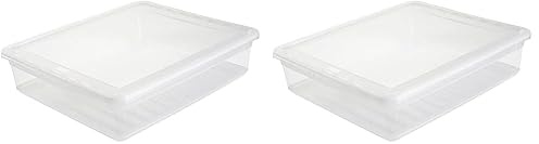 keeeper Aufbewahrungsbox mit Air Control System, 39 x 33,5 x 9 cm, 9 l, Bea, Transparent (Packung mit 2)