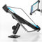 Cuxwill Tablet Desktop Wand Halterung für 9–14 iPad, Metall Anti Diebstahl Tablet Kiosk Halterung für Konferenzraum, Schreibtisch, unter der Theke, Fitnessstudio, Lagerhaus, für iPad 12.9 10th 8th