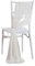 Wisafory 10 Stück Stuhl Husse Hochzeit Stuhlhussen Set Chiffon Stoff Stuhlbezug Stuhlschärpen Dekostoff Stuhl Band Stuhlhusse Dekoration für Hochzeit Zeremonie Event Party Elfenbein