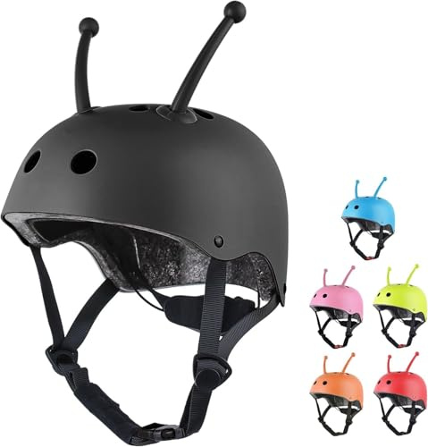 Casque Vélo Enfant Filles Garçons 3-8 Ans,Casque Enfant Vélo CE en Certification Réglable,Casque Enfant Velo pour Cyclisme Roller Skateboard Scooter (Noir)