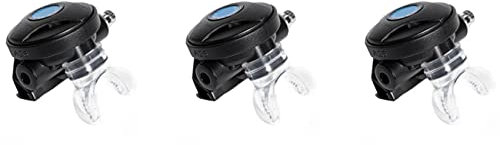 SICOSALT 3X Scuba Diving 2. Stufe Atemregler Professionelle Unterwasser Scuba Dive Octopus Tauchregler Ausrüstung Zubehör-Schwarz
