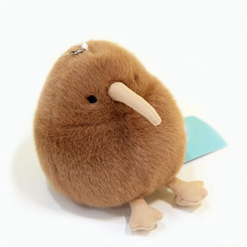 Spatz Plüschtier, Pelzige Vogel-Plüschpuppe, Realistischer 12 cm Vogel Stofftier, Niedlicher Kleiner Vogel Schlüsselanhänger Plüschie als Geschenk für Ihre Freunde (E)