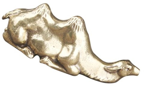 Cabilock Messing Kamel Figur Vintage Kamel Statue Hause Dekoration Schreibtisch Tier Statue Kamel