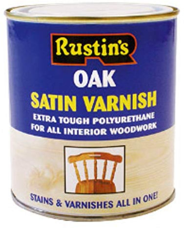 Rustins Poly Varn Stain Satin Oak 500ml