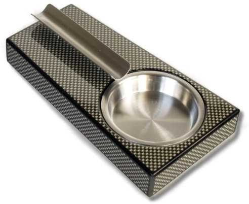 Lifestyle-Ambiente Klavierlack Zigarrenascher Carbon Finish inkl Tastingbogen