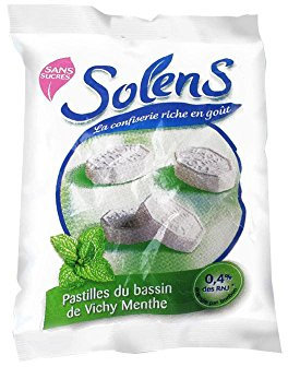 Solens Pastilles du Bassin de Vichy Menthe Sans Sucre 100 g