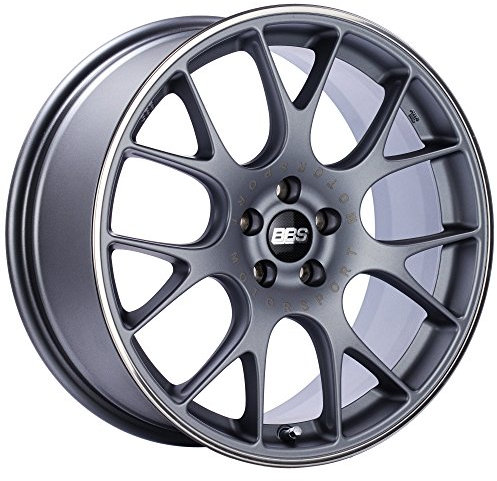 BBS CH-R Titanrad mit lackierter Oberfläche und polierter Edelstahlfelge (20 x 9 Zoll), 5 x 120 mm, 44 mm versetzt)
