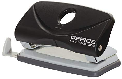 OFFICER PRODUCTS 18051111-05 Locher/bis 10 Blätter/Mechanismus und Gehäuse aus Metall/Kunststoffarm (ABS)/ Farbe: schwarz/Rutschfeste Kunstsoffkappe für den Boden