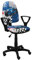 Best For Kids Kinderschreibtischstuhl Jugend-Bürostuhl Kinder-Drehstuhl Formel1 F1 Motor Princess Girl Lady Football (BRED F1-BLAU)