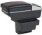 SZSS-CAR Leder Auto Mittelkonsole Armlehne Box Auto Armlehnen Aufbewahrungsbox Kompatibel mit VW Tiguan 2009~2010~2011~2012~2013~2014~2015~2016 (Schwarz)
