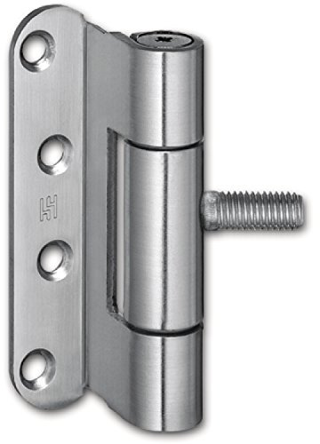 Türband VN 3739/M10 x 1, f. gefälzte Türen, Bandh. 95 mm, Edelstahl matt