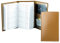 DELMON VARONE - Personalisierbarer Taschenkalender 2025 + 2026 3-teilig Cambridge Top Grain Leder-Hülle braun - Organizer Terminplaner (1 Monat 1 Seite) - Termin-Kalender Monatsübersicht, Adressenheft