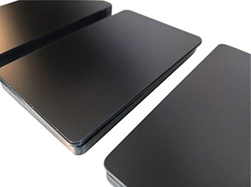Premium Plastikkarten | PVC Karten Schwarz Matt | 5-500 Stück, Rohlinge | blanko, Kartendrucker, NEU! (100)