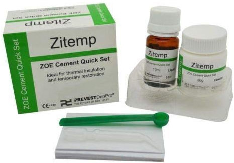 New Dental Prevest Zitemp Quick IRM Zinc Oxide Eugenol Temporal Cement 20g+10ml