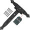 KOTARBAU® Kreuzgehänge Schwarz 250 mm Ladenband Scharnier Schwarz Band Platte Torbeschlag Holzverbindung Werfgehänge Pulverbeschichtet Türscharnier Aussen Tor Scharniere Torbänder