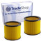 2 filtros redondos/láminas de repuesto para Einhell RT-VC 1420 RT-VC 1525 SA RT-VC 1600 E RT-VC 1630 SA TE-VC 1820 TE-VC 1925 SA TE-VC 2230 SA TE-VC 2340 SA TH-VC 18 15 TH. VC 1820 S