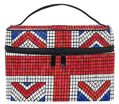England Uk Flag Kosmetiktasche Organizer Reißverschluss Make up Taschen Kulturbeutel Waschtasche für Damen Mädchen Frauen