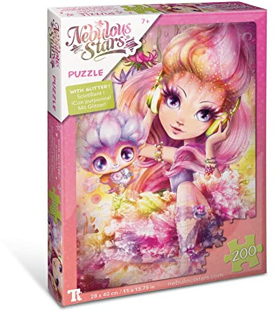 Nebulous Stars Glitzer-Puzzle Petulia & Paloma, 200 Teile, ab 7 Jahren