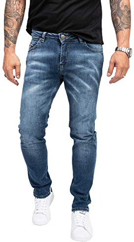 Indumentum Jeans Herren Hose Slim Fit Stretch Denim