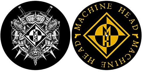 Machine Head DJ SLIPMAT FILZMATTE Bloodstone Diamonds Burn My Eyes Logo 2er Set