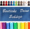 EllaTex Schürze PERSONALISIERT Ihrem mit Namen oder mit Wunschtext Bestickt Kochschürze BESTICKEN, Farbe:Schwarz