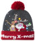 Belovecol Weihnachtsmütze LED Mütze Strickmützen Elch und Weihnachtsmann Beleuchtung Herren Lustige Warme Neuheit Unisex Grau Weihnachtsmütze für Party