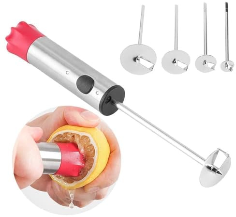 Gemüse Corer Bohrer, Edelstahl Gemüse Bohrer mit 4-Größen Gemüse Spinner Gemüse Corer Zucchini Corer Frucht Corer mit ergonomischem Anti-Rutsch Griff Früchte Corer zum Schneiden