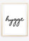 Din A4 Kunstdruck ohne Rahmen - Spruch - Hygge - Zuhause Daheim Gemütlichkeit Behaglich - Typographie Druck Poster Bild