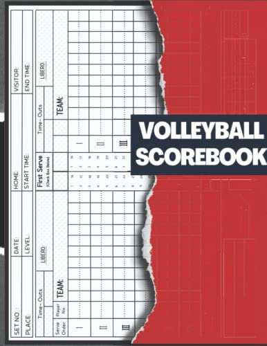 Volleyball Scorebook: High School and Middle School Volleyball Score Keeping Book| Scorekeeper and Coaches Volleyball Game Log 120 Score Sheets