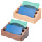 WEBEEDY 2 Stücke Visitenkartenhalter aus Holz Visitenkartenhalter mit 3 Fächern Hölzerne Visitenkartenhalter Visitenkartenständer Büro Desktop Organizer Für Büro Home Geschenke zu Weihnachten,2 Farben