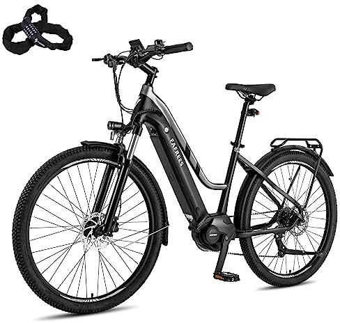 Fafrees FM8 E-Bike Damen 27,5 Zoll 14,5Ah Batterie bis 120KM, Elektrofahrrad mit Mittelmotor Ananda 70N.M, [ Offiziell ] E Bike Herren Pedelec mit Anfahrhilfe 6km/h, Mountainbike App 150kg