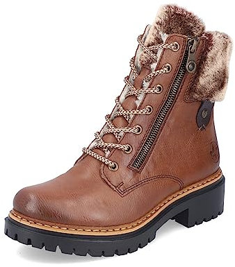 Rieker Damen Klassische Stiefeletten 72608, Frauen Stiefeletten,Stiefel,Bootee,Booties,halbstiefel,Kurzstiefel,braun (24),40 EU / 6.5 UK