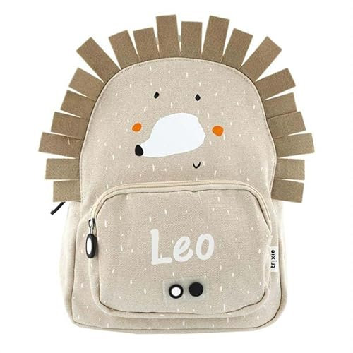 Elfenstall Personalisierbarer Rucksack Kindergartenrucksack von Trixie Baby mit Wunschname (Igel)
