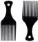 DAZISEN Peine de Pelo Afro - Peine para Cabello Afro Peine Negro de Plástico Resistente al Calor Peine de Dientes Anchos para Hombres y Mujeres