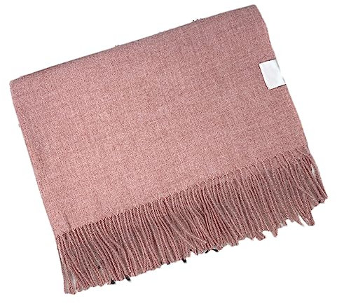 DBFBDTU Damen Winterschal Schal Verdickter Warmer Kaschmirschal Pink