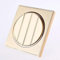 LUbrel Touch Light Switch,Creative Personality Home Wall Switch 4 Gang 2 Way 86 Home Decoration Lighting Switch丨 Frosted Champagne Gold Round Rocker Wall Power Switch Concealed Metal Switch