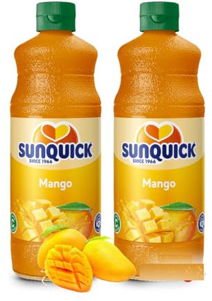 Sunquick Real Fruit Concentrate Juicer - Fruity Refreshment (Mango, 2 Bottles)