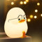 Disdarkday Duck Night Light, Night Lamp for Children, Kawaii Silicone Children's Night Light Dimmable Touch USB Lamp for Baby Room Breastfeeding, Children's Gifts, Sad Emotion Duck
