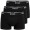 BOSS Herren Power Boxer Trunks Unterhosen Cotton Stretch 3er Pack, Farbe:Schwarz, Wäschegröße:S, Artikel:-001 Black