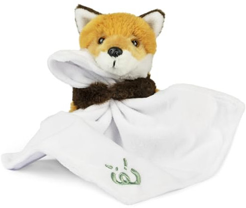 Living Nature Baby Fuchs Kuscheltier Plüschtier | Inklusive Decke | Flauschiges und Kuscheliges Waldbewohner | Weiches Spielzeuggeschenk für Neugeborene und Babys | Naturli Umweltfreundlich