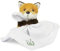 Living Nature Baby Fuchs Kuscheltier Plüschtier | Inklusive Decke | Flauschiges und Kuscheliges Waldbewohner | Weiches Spielzeuggeschenk für Neugeborene und Babys | Naturli Umweltfreundlich