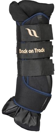 Back on Track Royal Quick Wraps Deluxe für Pferde 2033 mit Welltex-Technologie, paarweise verkauft, Marineblau, Größe XL (45,7 cm)