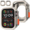 Diruite 2 Pezzi Cover per Apple Watch Series 9/8/7/6/5/4/SE 44mm/45mm Custodia,Resistente Agli Ultrasottil TPU Morbida Case Protettiva per iWatch 44mm/45mm Hollow Out Cover,Senza Schermo
