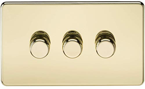 3G 2-way 10-200W (5-150W LED) Intelligent dimmer - Polished Brass