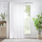 Pitalk 80 Inch Curtains for Living Room 2 Panel Set Back Tab Pocket Pleated Look Extra Wide Long Drape White Linen Curtain for Sliding Door Patio Door Girls Closet Bedroom Modern Farmhouse Decor 60x80